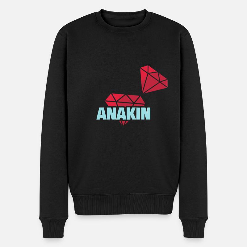 Edel Anakin - Männer Premium Bio Pullover - Schwarz
