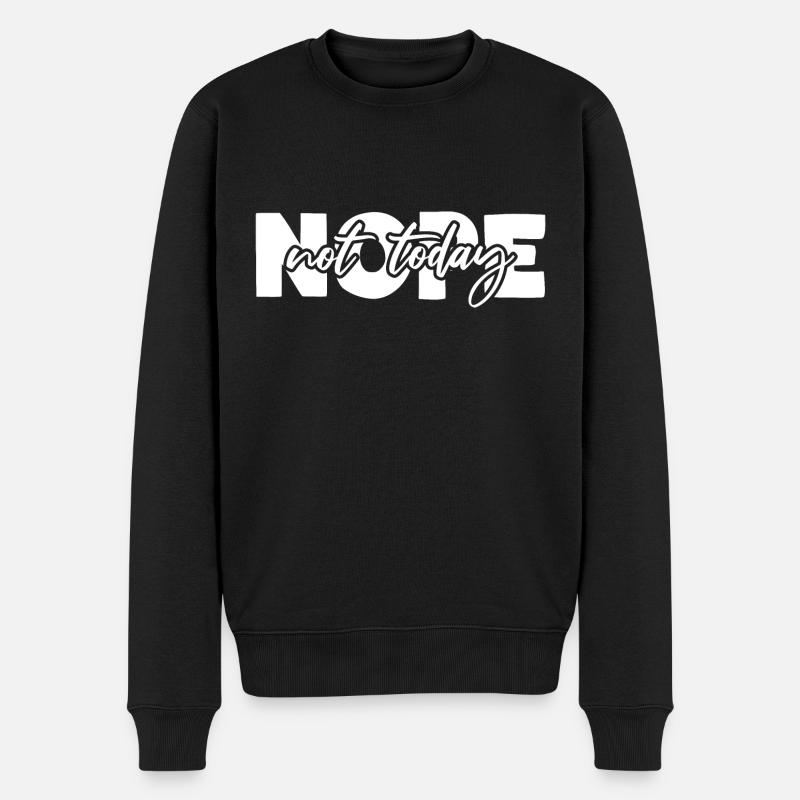 Non, pas aujourd’hui - Pull Premium bio Homme - noir