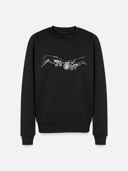 Bitcoin Creation Adams Cryptocurrency Bitcoin - Men's Premium Organic Jumper - black