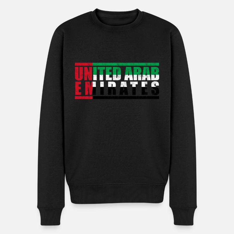 Vereinigte Arabische Emirate - Männer Premium Bio Pullover - Schwarz