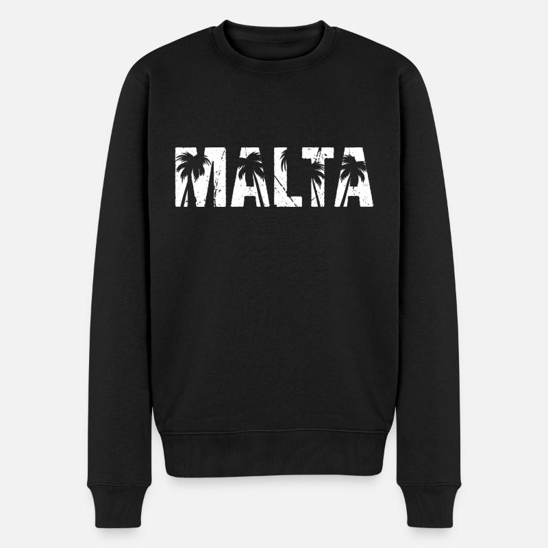 Palmiers de Malte - Pull Premium bio Homme - noir