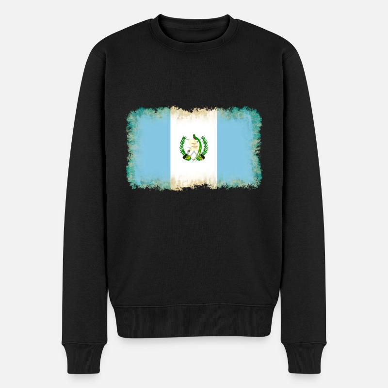 Guatemala - Männer Premium Bio Pullover - Schwarz