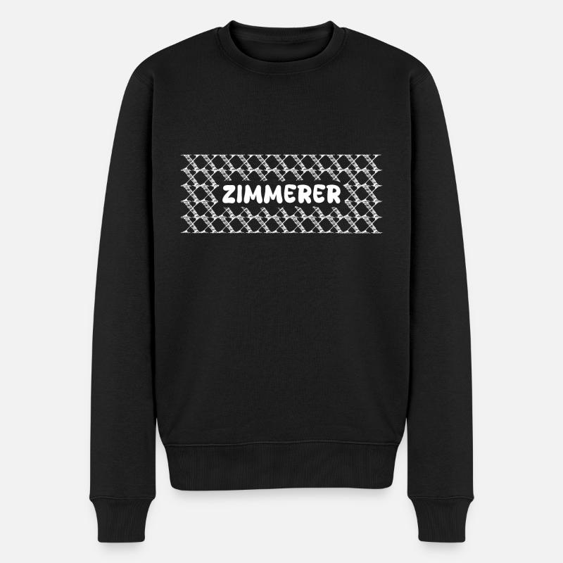 Charpentier comme métier - Pull Premium bio Homme - noir