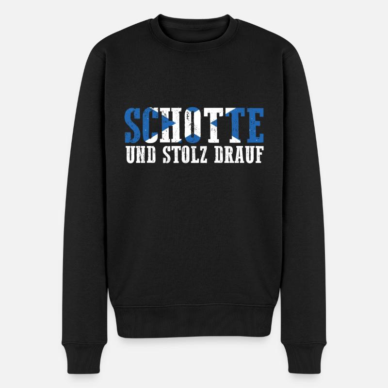 Schotten Schottisch Schottland - Männer Premium Bio Pullover - Schwarz