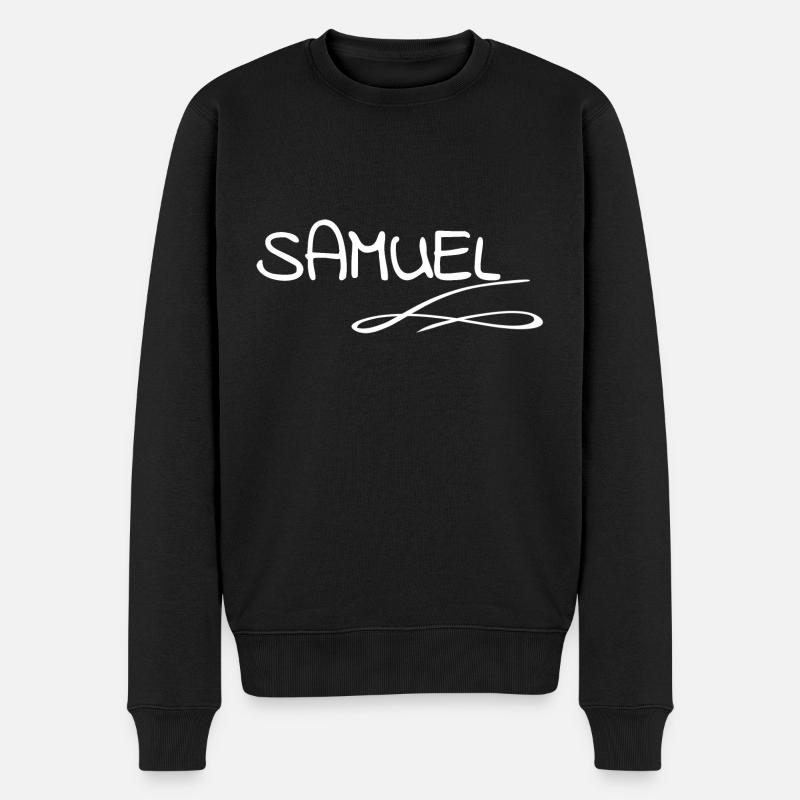 Samuel - Männer Premium Bio Pullover - Schwarz