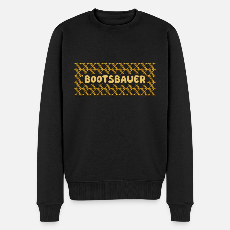 Chantier Constructeur de bateaux - Pull Premium bio Homme - noir