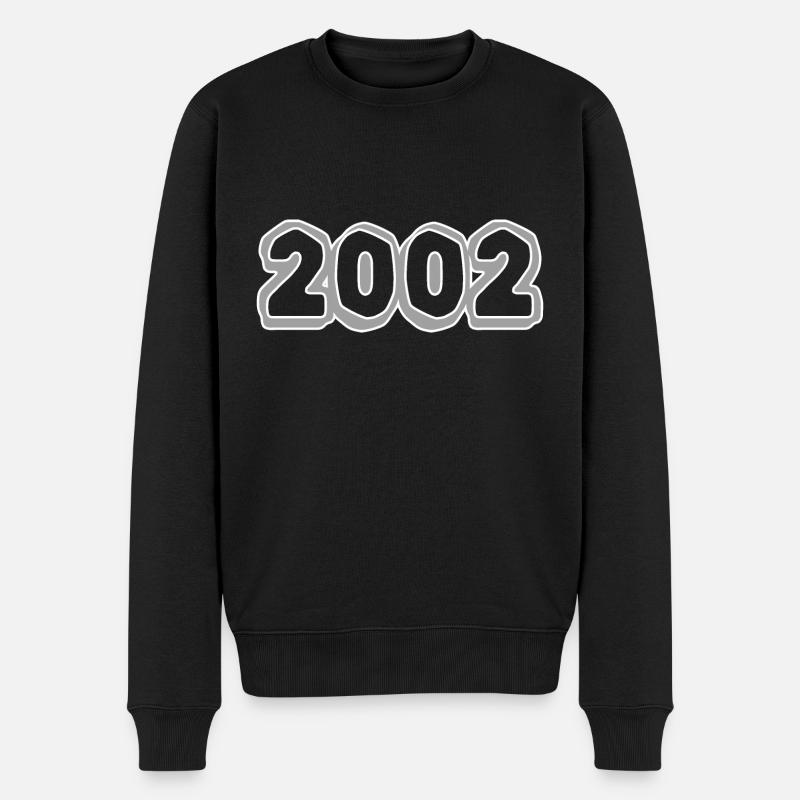 Année 2002 - Pull Premium bio Homme - noir