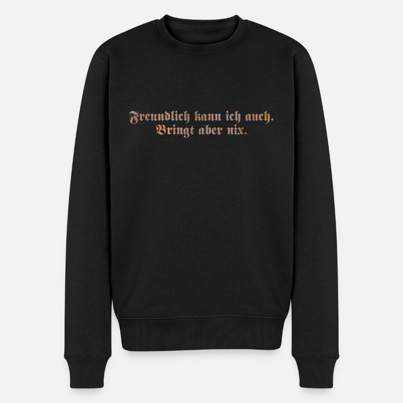 Je peux aussi être amical - Pull Premium bio Homme - noir