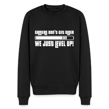 Gamers Don’t get older we just level up - Pull Premium bio Homme - noir - Devant - Nico (187cm)