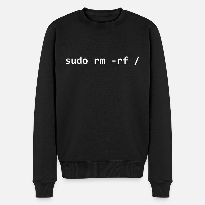Sudo rm rf - Men's Premium Organic Jumper - black