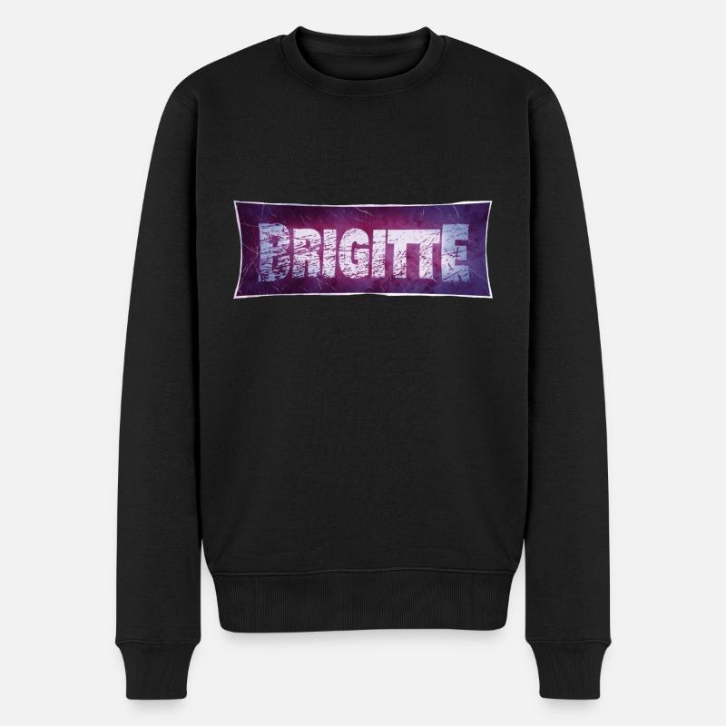 Brigitte - Männer Premium Bio Pullover - Schwarz