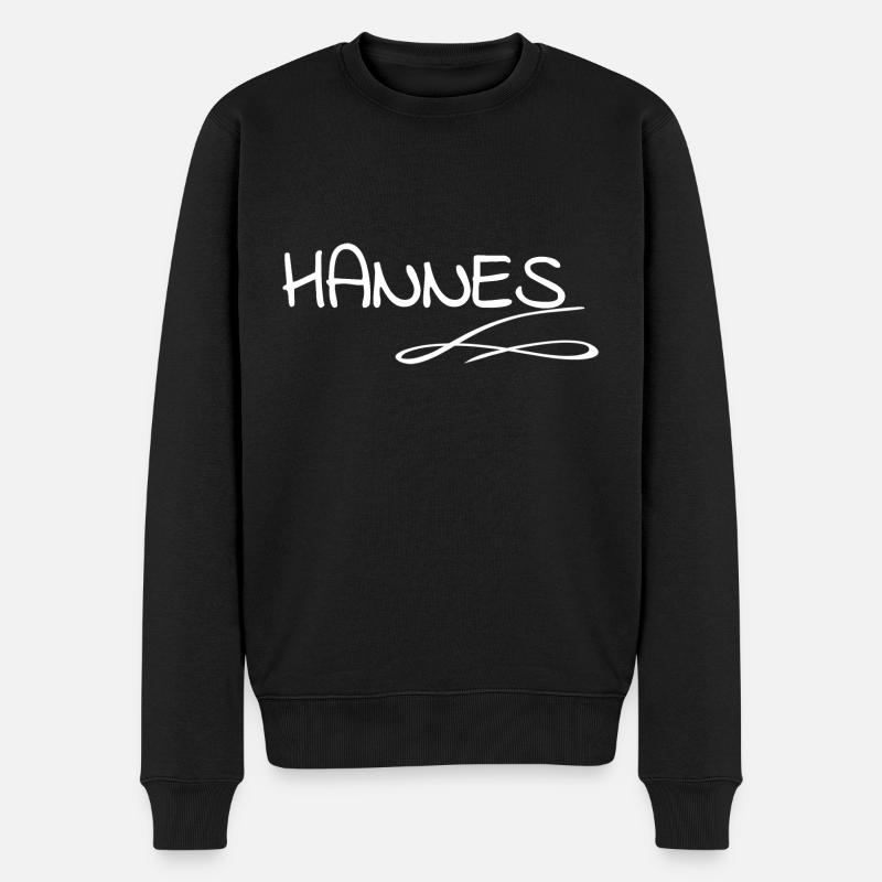 Prénom Hannes - Pull Premium bio Homme - noir