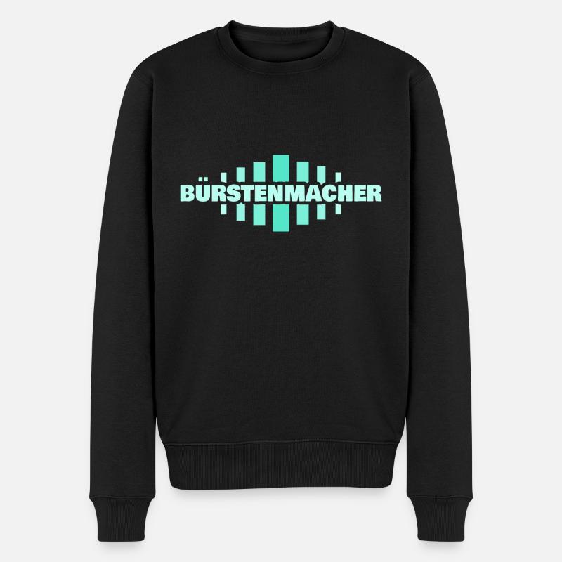 Beruf Bürstenmacher - Männer Premium Bio Pullover - Schwarz
