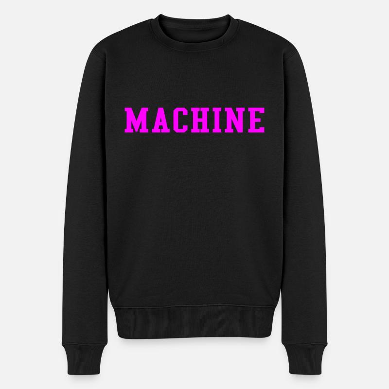 MACHINE (PINK) - Pull Premium bio Homme - noir