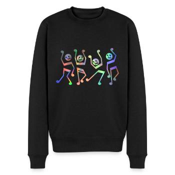 Dance - Männer Premium Bio Pullover - Schwarz - Vorne - Nico (187cm)