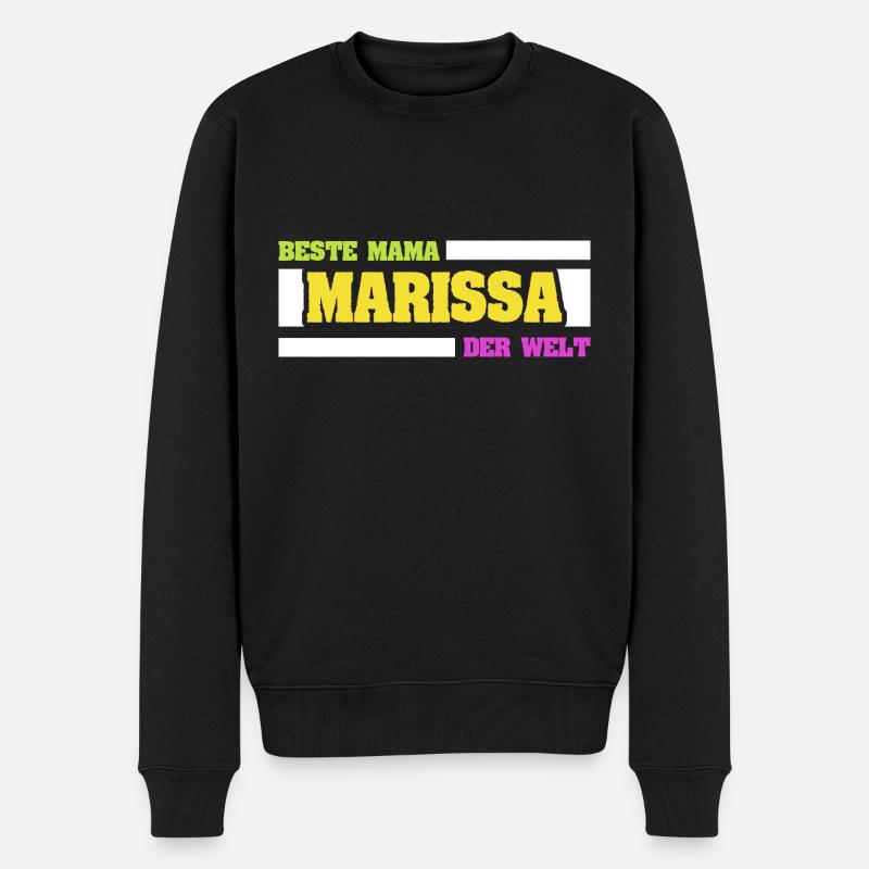 Marissa als Mutter - Männer Premium Bio Pullover - Schwarz
