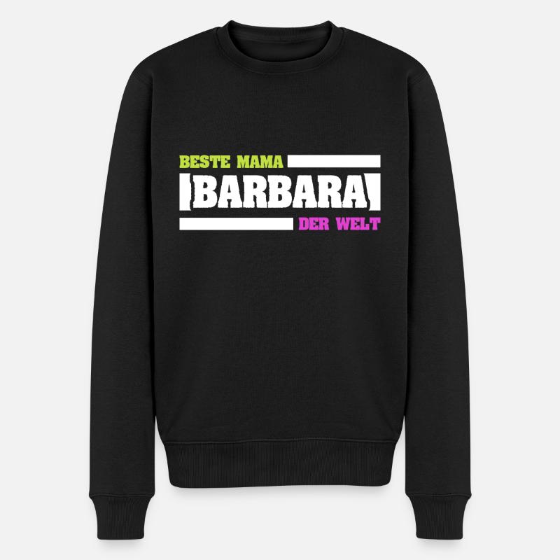 Barbara - Männer Premium Bio Pullover - Schwarz