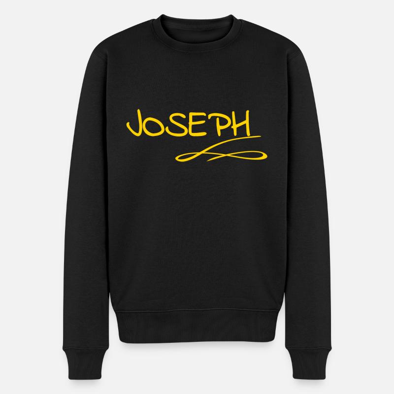 Joseph comme prénom - Pull Premium bio Homme - noir