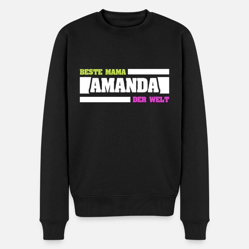 Mère Amanda - Pull Premium bio Homme - noir