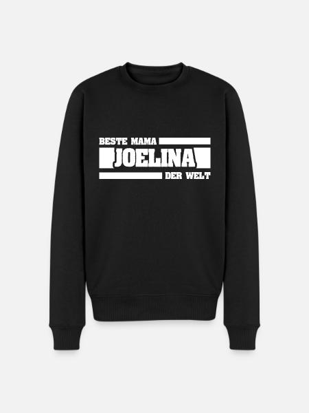 Mutter Joelina - Männer Premium Bio Pullover - Schwarz