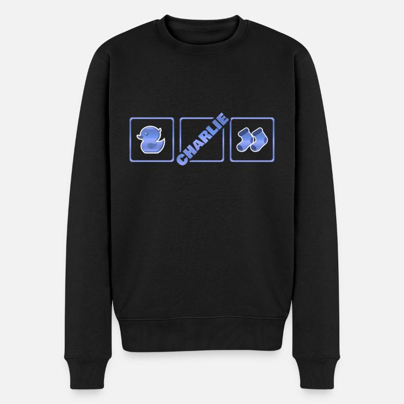 Bébé pour Charlie Enfant biologique - Pull Premium bio Homme - noir