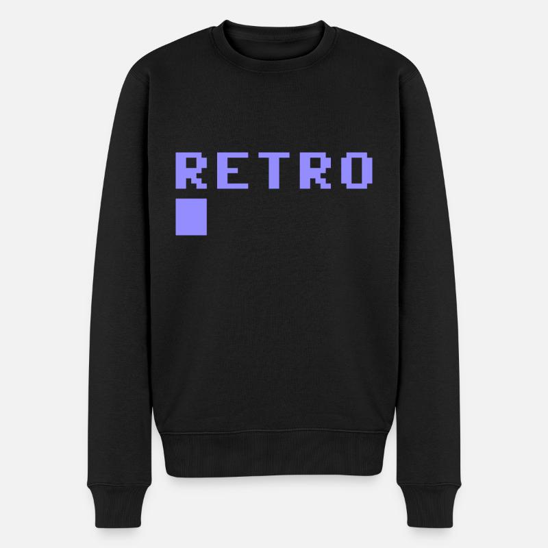 Rétro 8 bits - Pull Premium bio Homme - noir