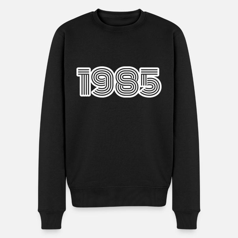 Né en 1985 - Pull Premium bio Homme - noir