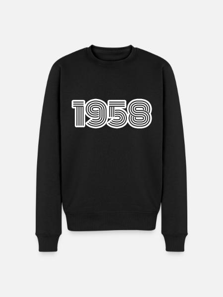 1958 - Men's Premium Organic Jumper - black