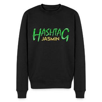 Jasmin als Vorname - Männer Premium Bio Pullover - Schwarz - Vorne - Nico (187cm)