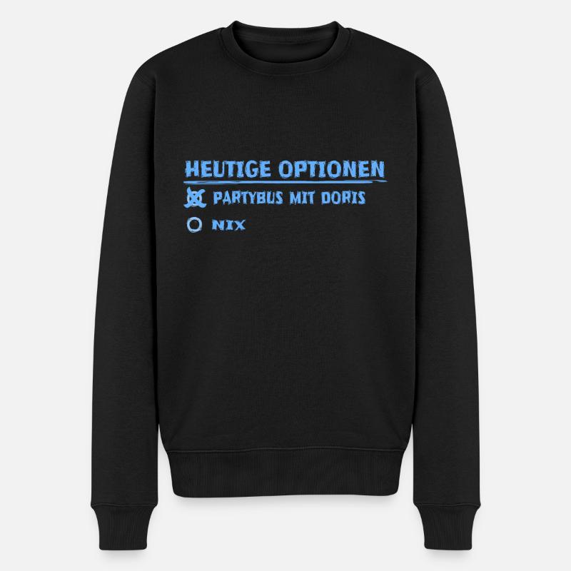 doris - Männer Premium Bio Pullover - Schwarz