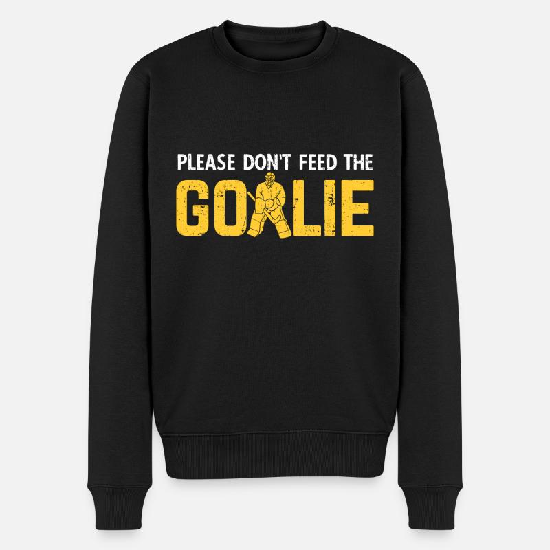 Eishockey - Männer Premium Bio Pullover - Schwarz