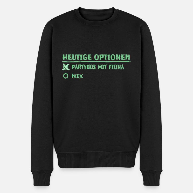 fiona als Vorname - Männer Premium Bio Pullover - Schwarz