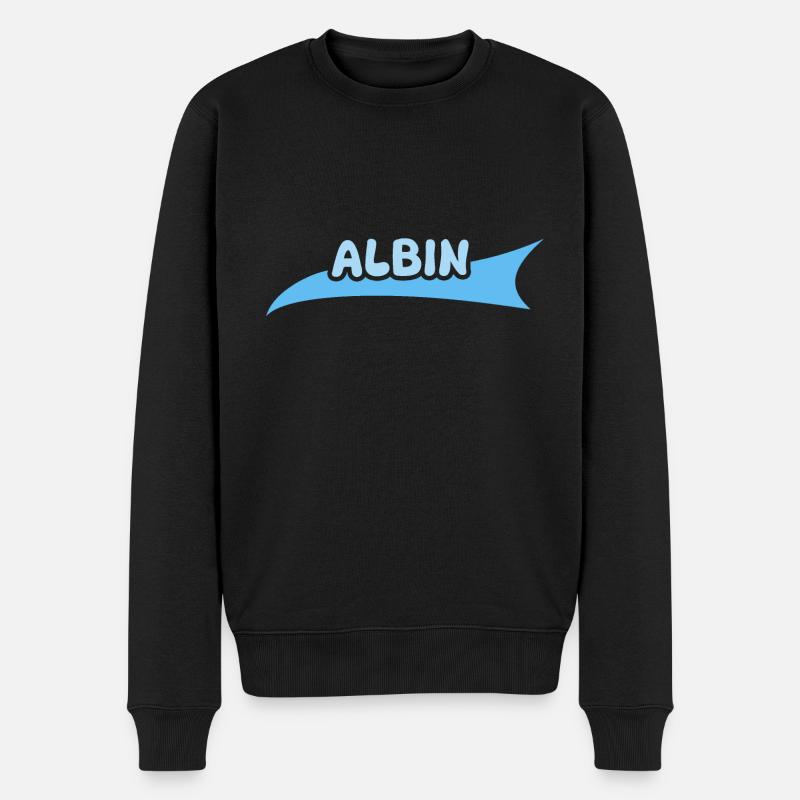 Prénom Albin - Pull Premium bio Homme - noir