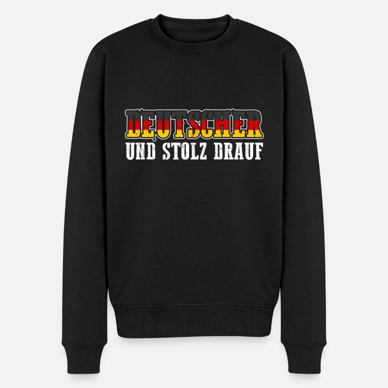 Deutscher Deutsch Deutschland - Männer Premium Bio Pullover - Schwarz