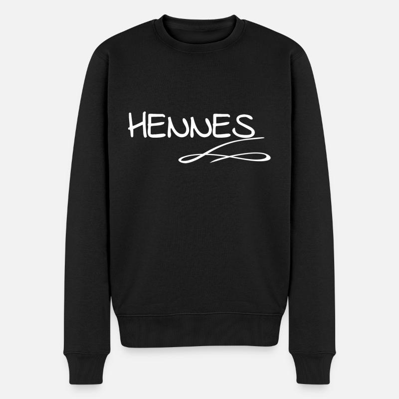 Prénom Hennes - Pull Premium bio Homme - noir