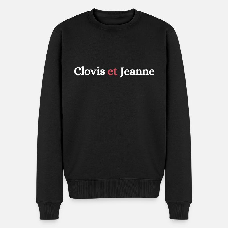 Clovis et Jeanne Blanc - Pull Premium bio Homme - noir