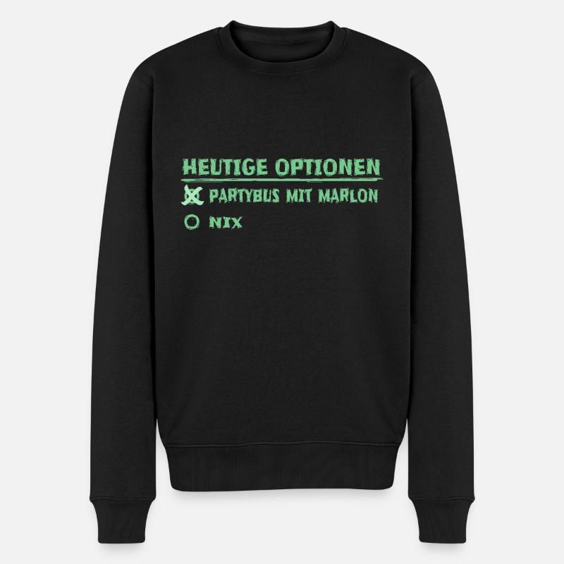 Prénom marlon - Pull Premium bio Homme - noir