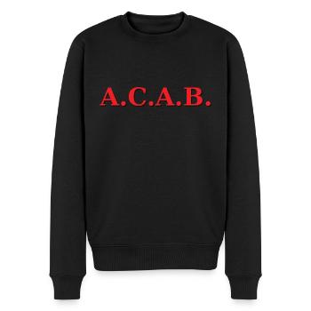 ACAB - Männer Premium Bio Pullover - Schwarz - Vorne - Nico (187cm)