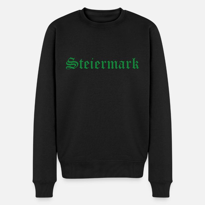 Steiermark - Männer Premium Bio Pullover - Schwarz