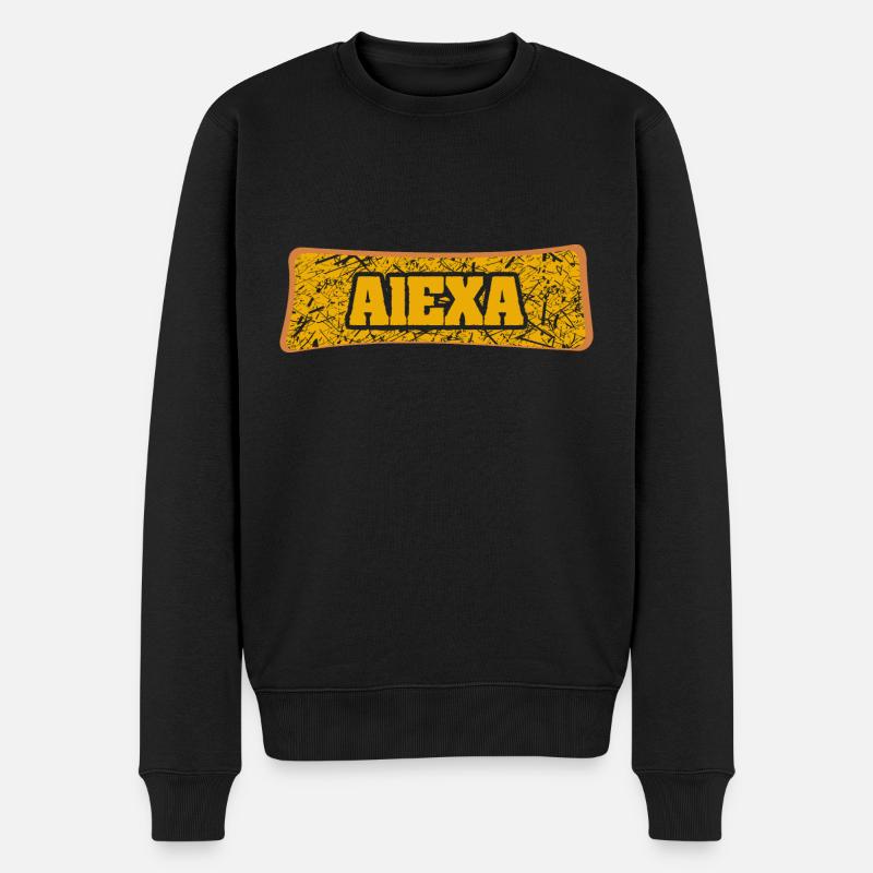 Geschenk für Alexa - Männer Premium Bio Pullover - Schwarz