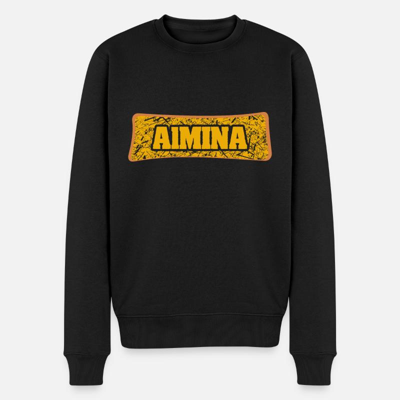 Almina en mariage - Pull Premium bio Homme - noir