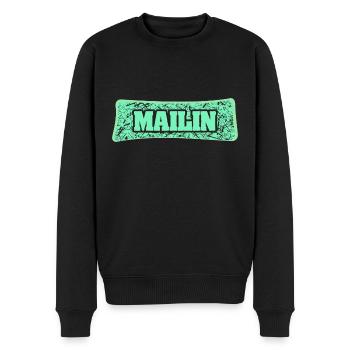 Mailin als Geburtsname - Männer Premium Bio Pullover - Schwarz - Vorne - Nico (187cm)