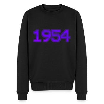 1954 - Men's Premium Organic Jumper - black - Front - Nico (187cm)