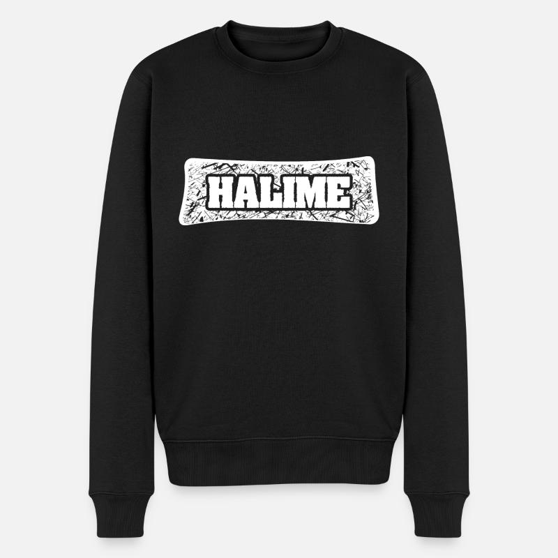Halime - Pull Premium bio Homme - noir