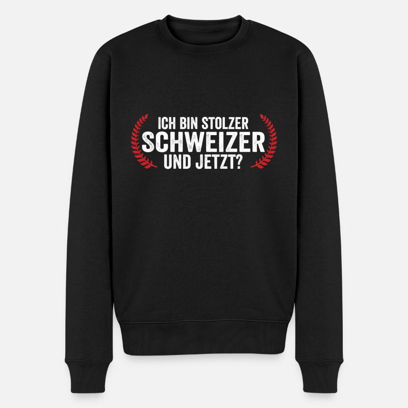 Suisse suisse - Pull Premium bio Homme - noir