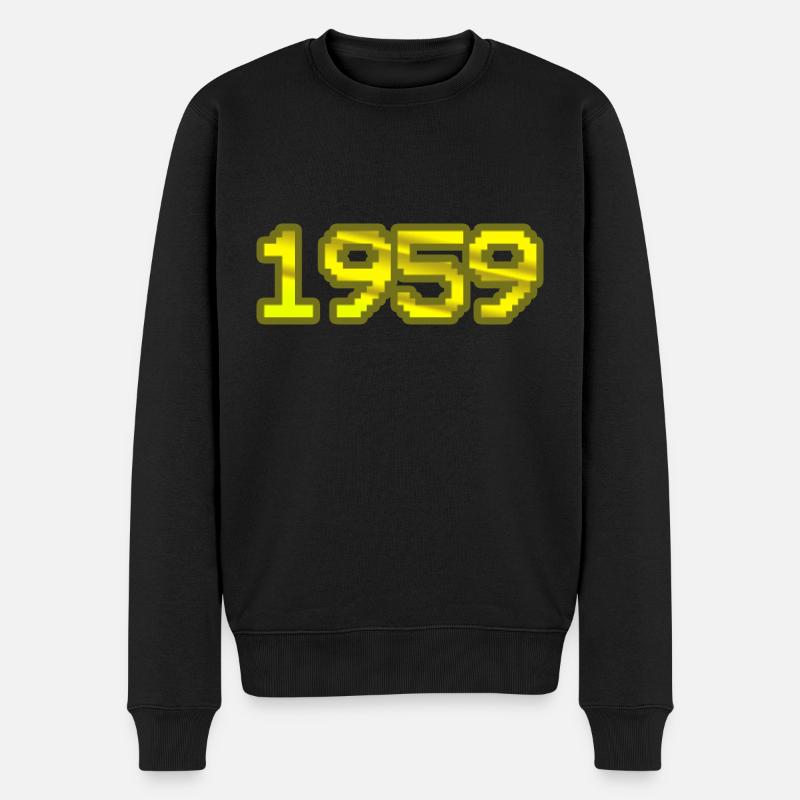 1959 - Männer Premium Bio Pullover - Schwarz