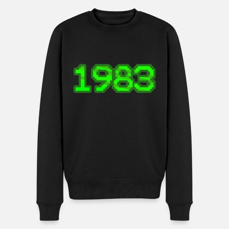 1983 - Männer Premium Bio Pullover - Schwarz