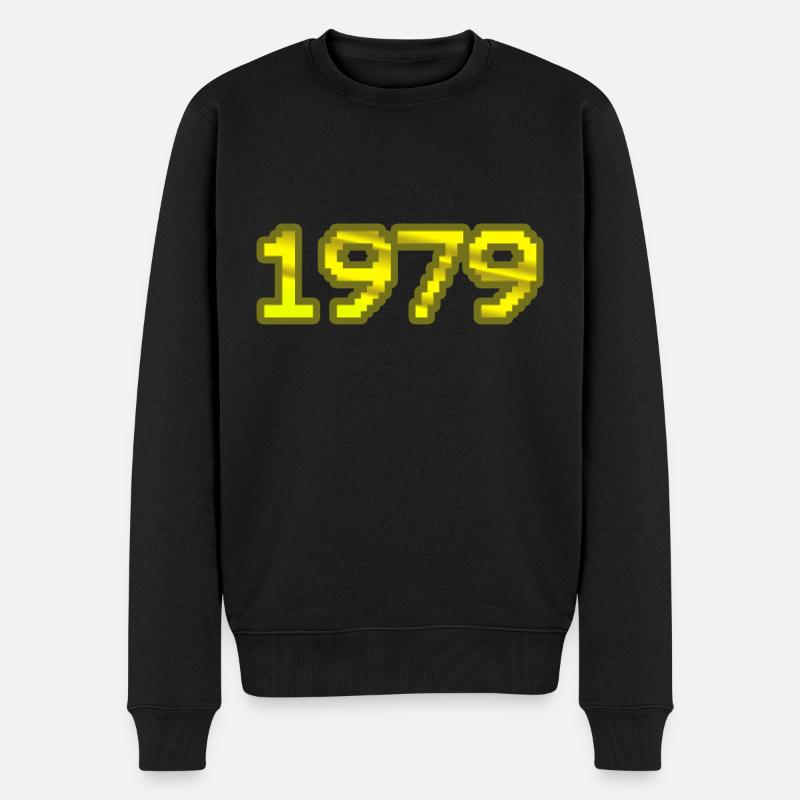 1979 - Männer Premium Bio Pullover - Schwarz