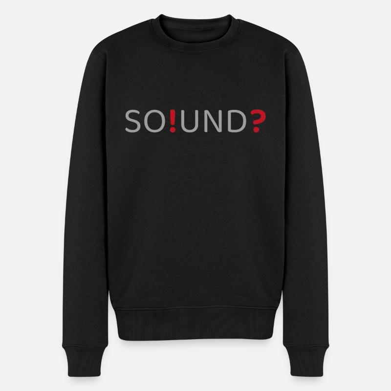SO!UND? - Männer Premium Bio Pullover - Schwarz