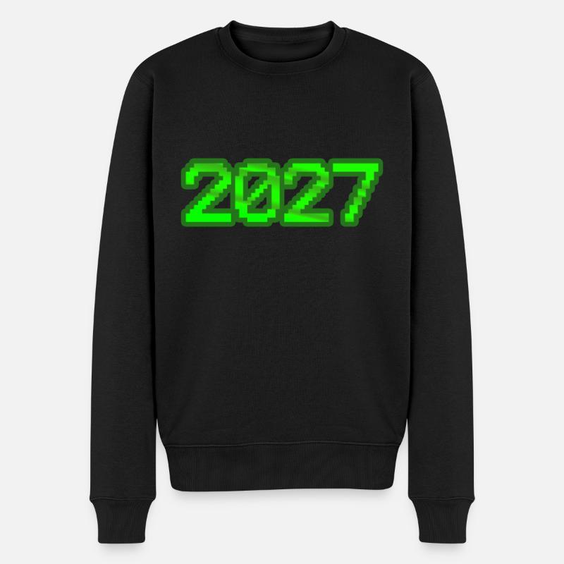 2027 - Männer Premium Bio Pullover - Schwarz
